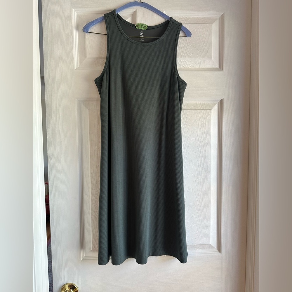 Lou & Grey Forest Green Athletic Mini Dress